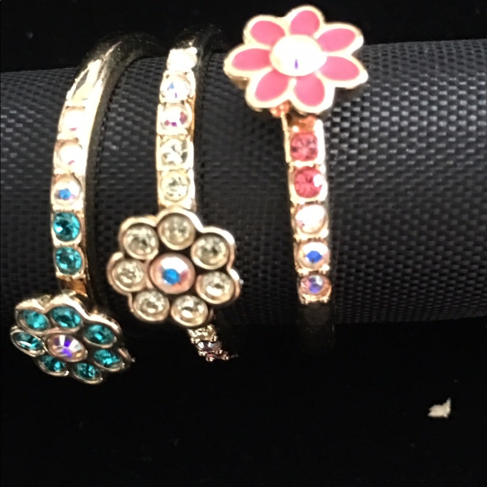 Lauren Conrad Stacking Flower Rings
